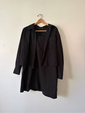 Banana Republic Black Eyelet Two-Piece Set